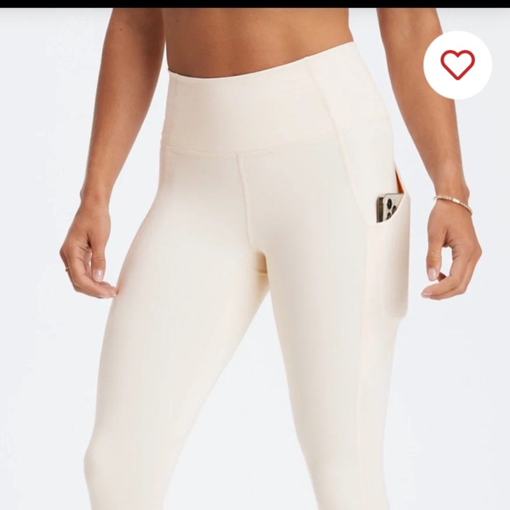 Leggings High-waisted 7/8 off-white new with tags
